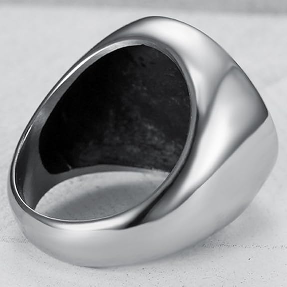 خاتم شجرة الحياة الملون من الستانلس ستيل الأمريكي، خاتم رجالي من الستانلس ستيل المقاوم للصدأ