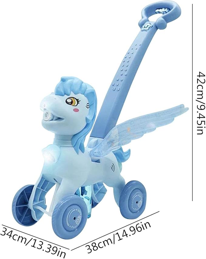 ألعاب أطفال منفاخ الفقاعات الأوتوماتيكي على شكل حصان، آلة منفاخ الفقاعات الأوتوماتيكية