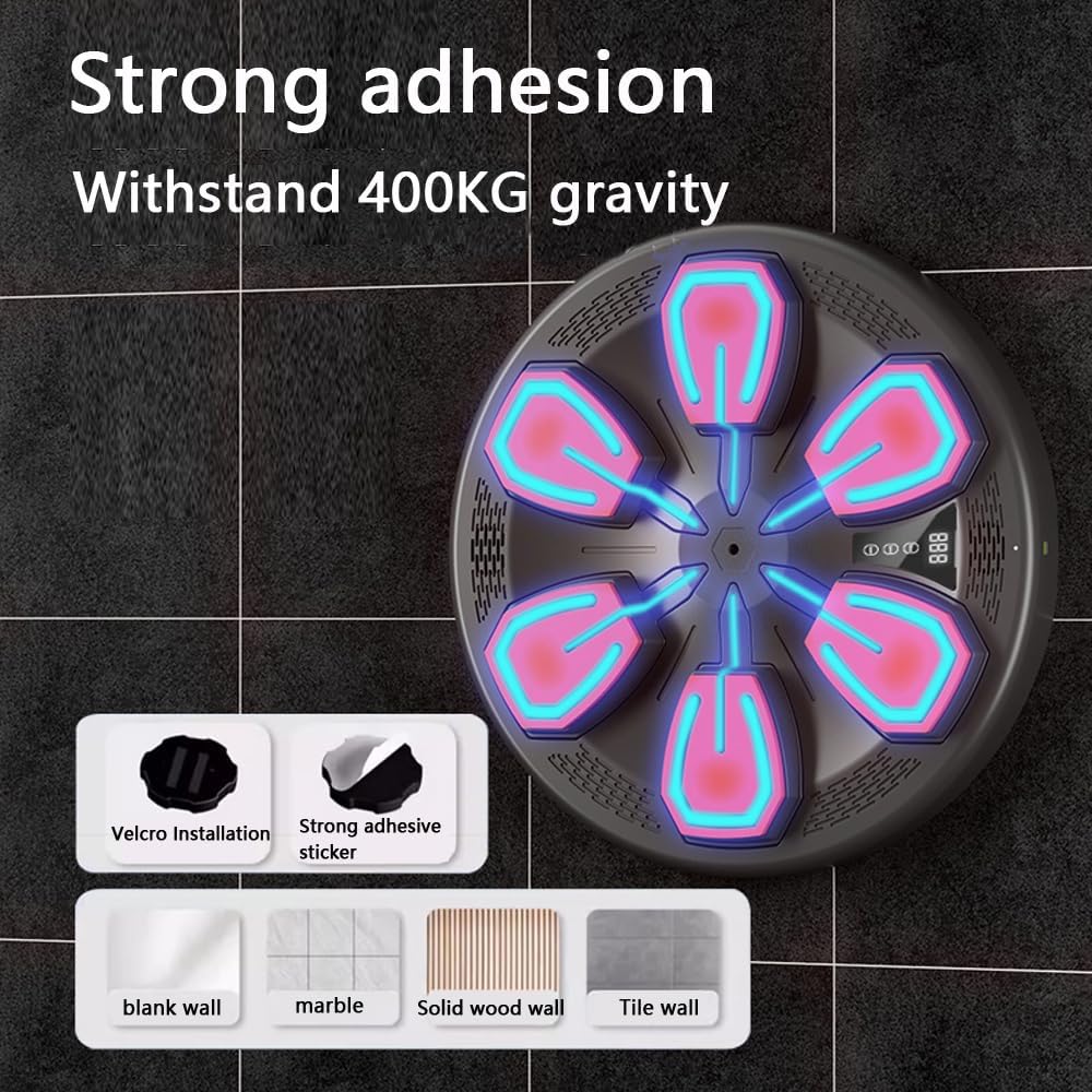 آلة ملاكمة موسيقية  - للمبتدئين والمحترفين المتمرسين على حد سواء - مناسبة للمنزل وصالة الألعاب الرياضية والإستخدام الداخلي والخارجي