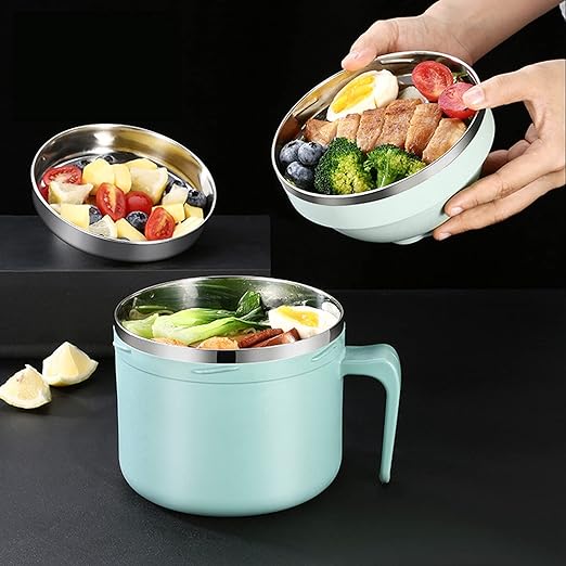 صندوق طعام عازل للحرارة من الفولاذ المقاوم للصدأ ومضاد للبكتيريا