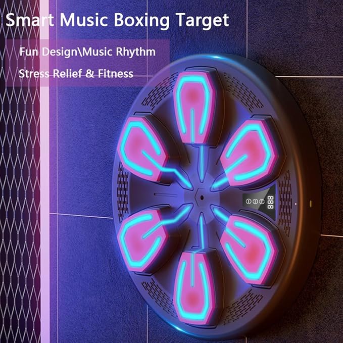 آلة ملاكمة موسيقية  - للمبتدئين والمحترفين المتمرسين على حد سواء - مناسبة للمنزل وصالة الألعاب الرياضية والإستخدام الداخلي والخارجي