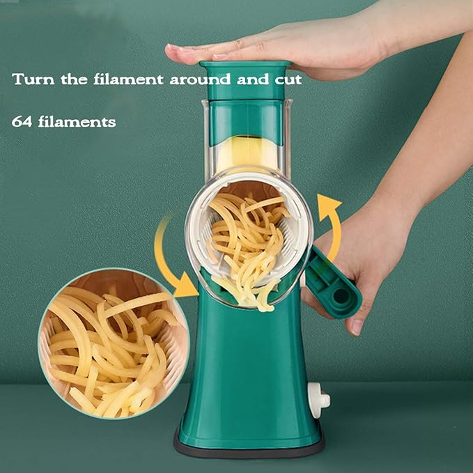 ماكينة تقطيع الخضروات متعددة الوظائف، تتكون من 8 قطع