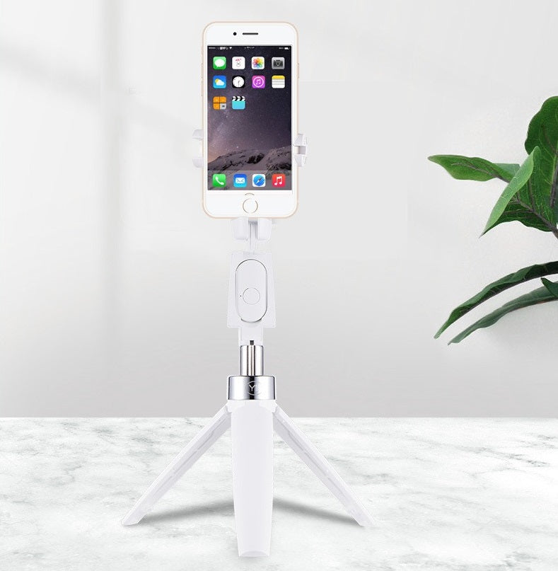 حامل موبايل محمول صغير ومرن، حامل لاسلكي ثلاثي القوائم للموبايل، سيلفي ستيك