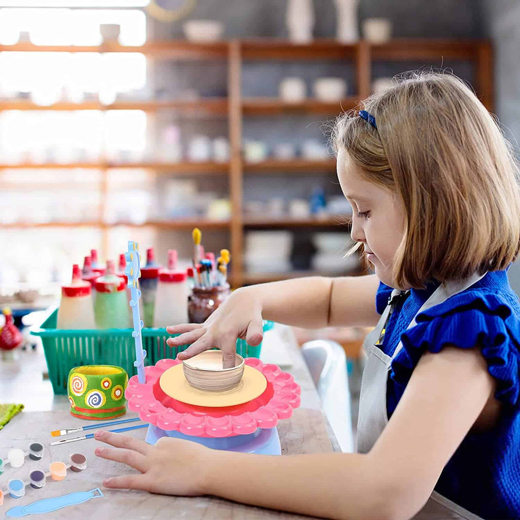 عجلة فخار كهربائية للأطفال مع كابل طاقة USB