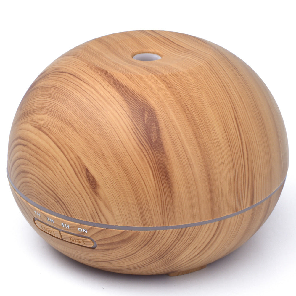 مرطب هواء منزلي يعمل بالموجات فوق الصوتية، بتصميم مفلطح من الخشب