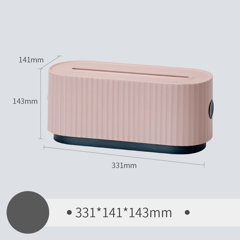 صندوق منظم الكابلات مع حامل الهاتف للمنزل وسطح المكتب