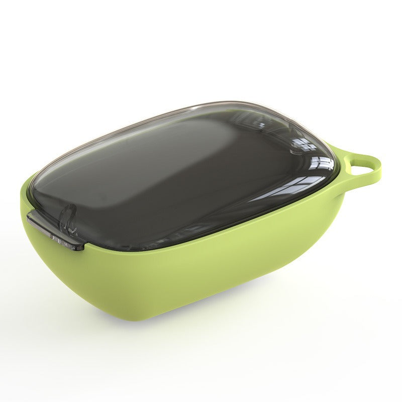 مقشرة بحجرة تخزين وشفرة حادة متينة، مقشرة ذات تصميم مجوف ومقبض مريح قابلة للتعليق