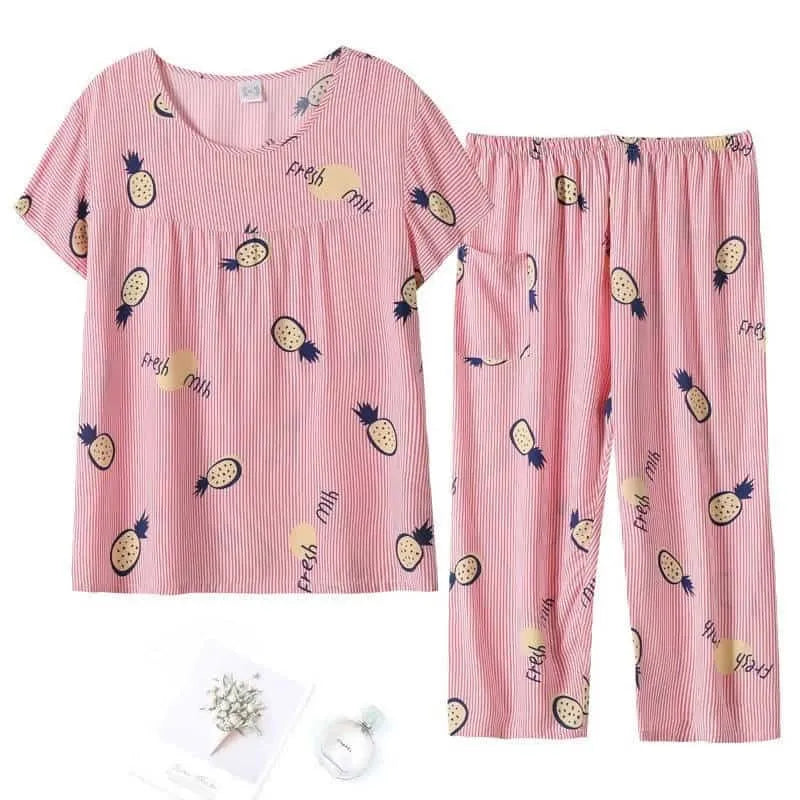 طقم بيجامة من قطعتين