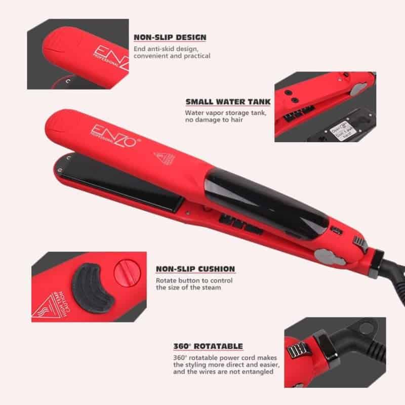 مكواة فرد الشعر بالبخار من ENZO