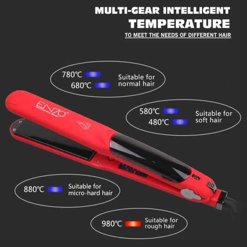 مكواة فرد الشعر بالبخار من ENZO