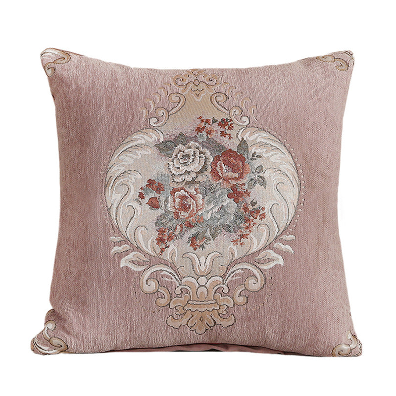 كوشن مزخرفة مع الحشو  , كوشن مربعة من القطن والكتان، 45 * 45 سم
