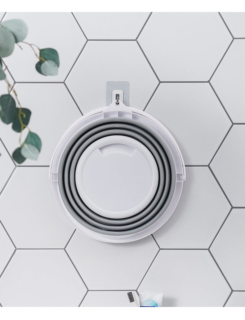 دلو بلاستيك محمول قابل للطي بسعة 10 لتر