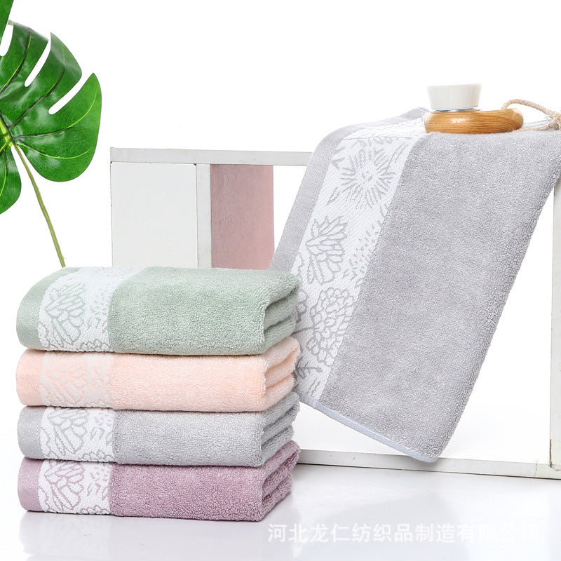 فوطة قطن، ألوان مختلفة شكل منقوش، ناعمة الملمس، عالية الجودة، مقاس 74 سم × 34 سم