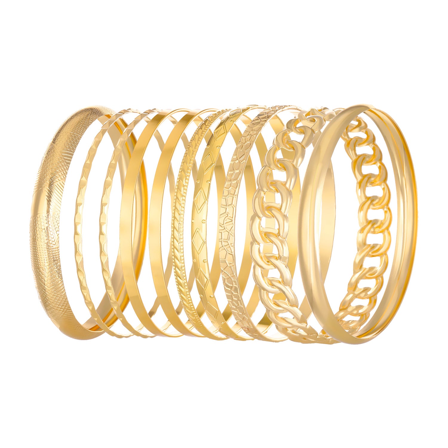 أساور من أجود أنواع الستانليس ستيل الغير قابل للصدأ، أساور فاخرة متعددة، للسيدات