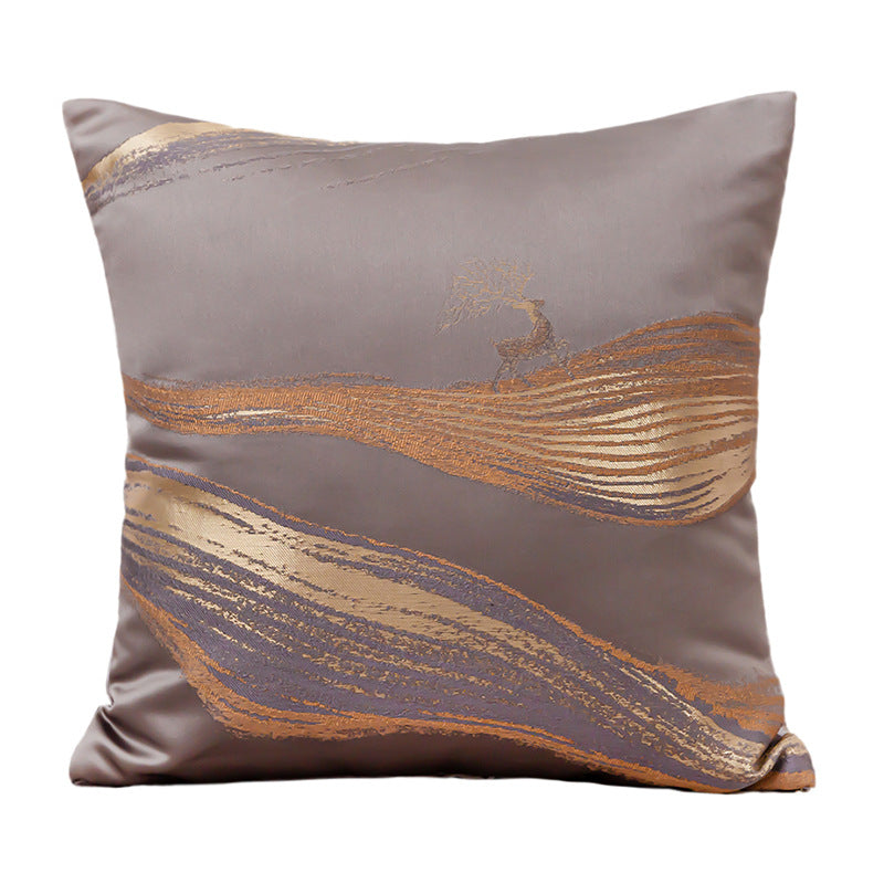 كوشن من الجاكار الفاخر لتزيين المنزل على شكل غزال 45*45 سم مع الحشو الفيبر