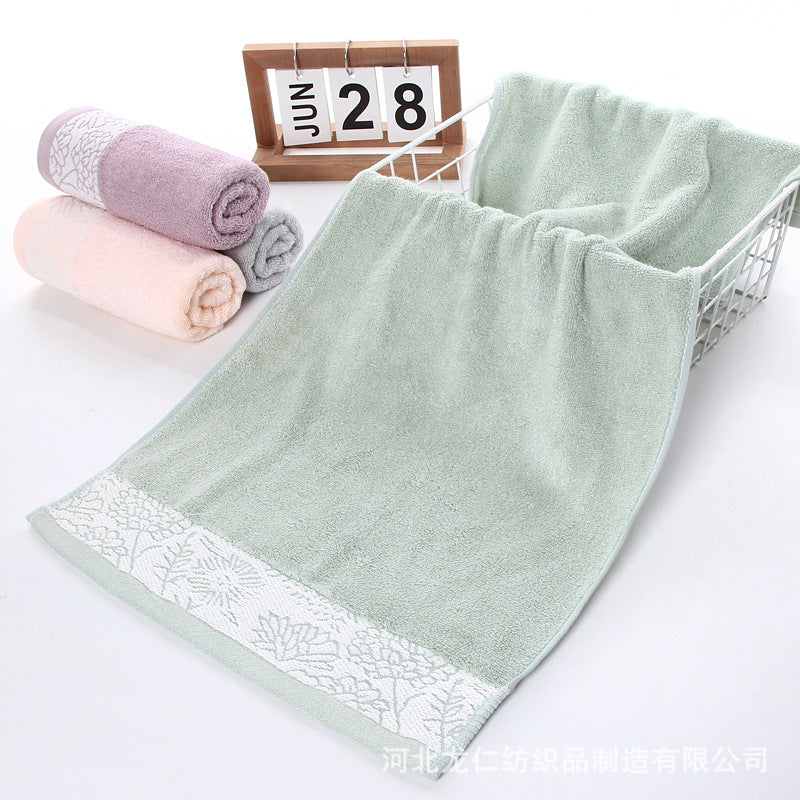 فوطة قطن، ألوان مختلفة شكل منقوش، ناعمة الملمس، عالية الجودة، مقاس 74 سم × 34 سم