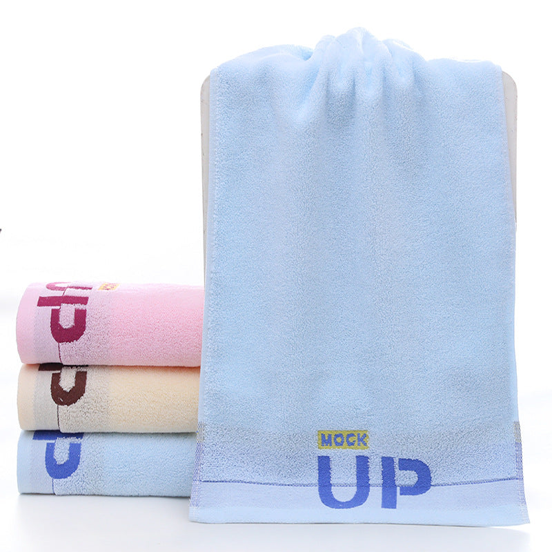 فوط قطن، ألوان مختلفة، حفر ليزر، ناعمة الملمس، فائقة الجودة، مقاس 74 سم × 34 سم