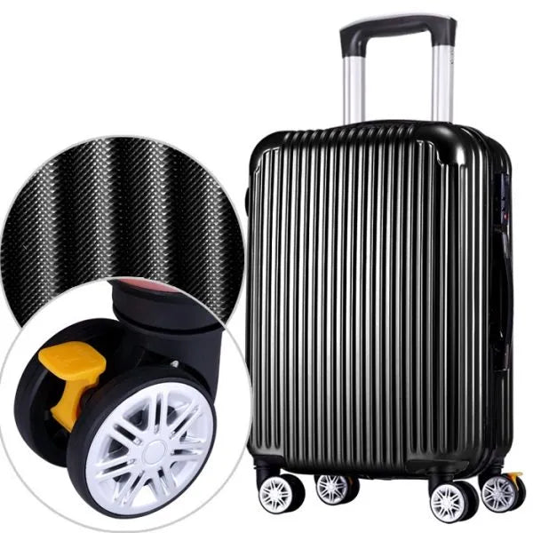 حقيبة سفر أسود خفيفة الوزن تتميز بالمرونة وسهولة الحمل بمقبض قابل للتعديل