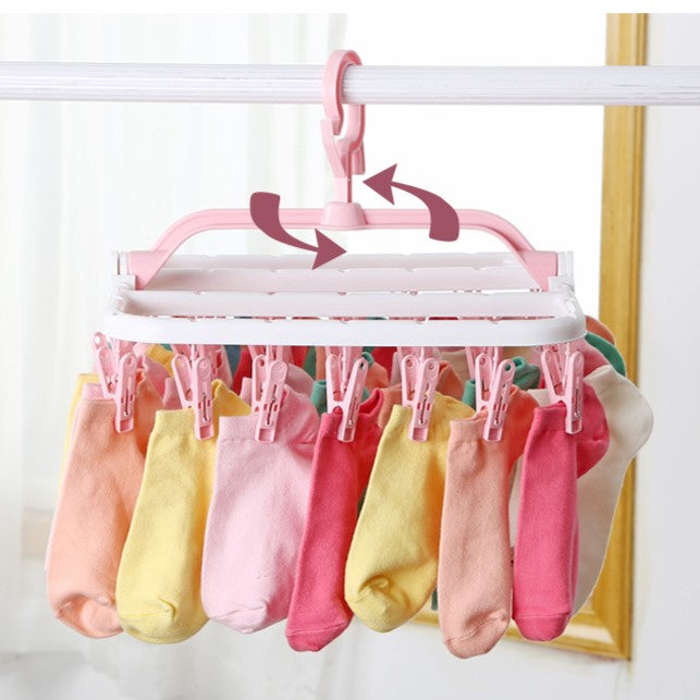 شماعة منشر بلاستيكية للملابس شديدة التحمل