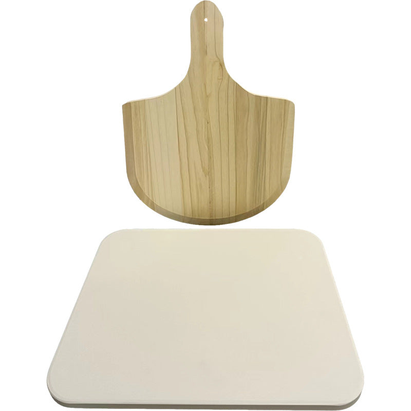 حامل بيتزا مع لوح خشبي