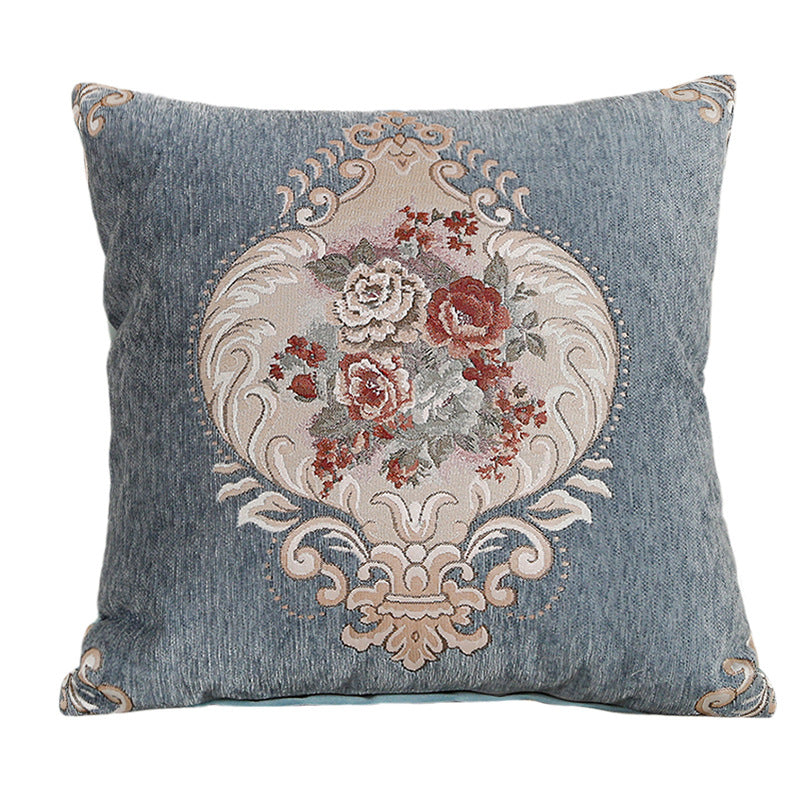 كوشن مزخرفة مع الحشو  , كوشن مربعة من القطن والكتان، 45 * 45 سم
