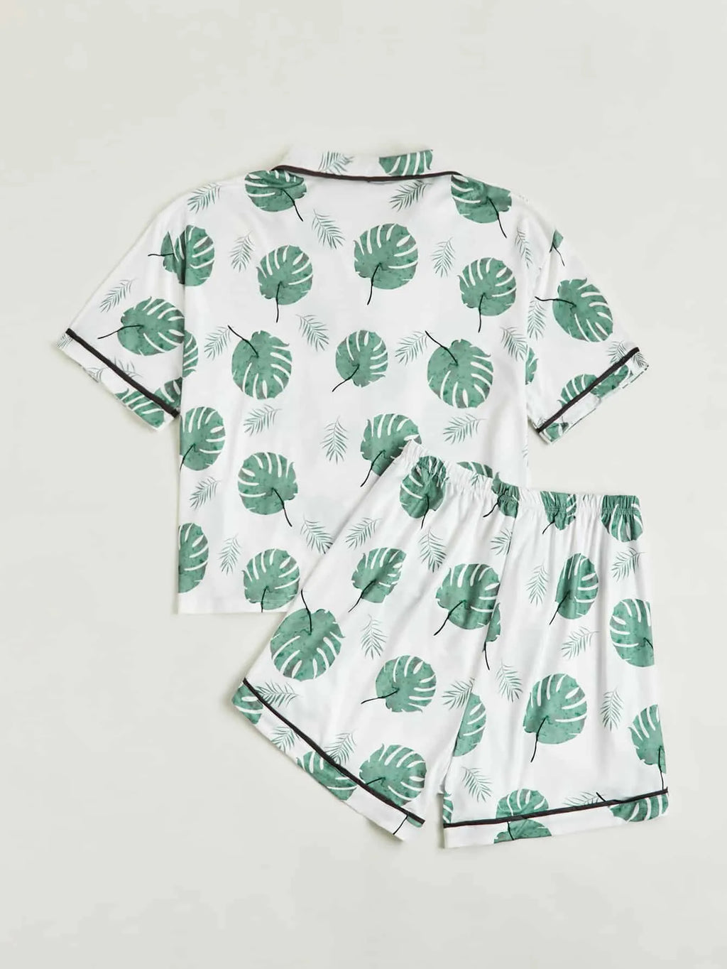 بيجامة صيفية نسائية من الحرير الجليدي بمقاسات كبيرة