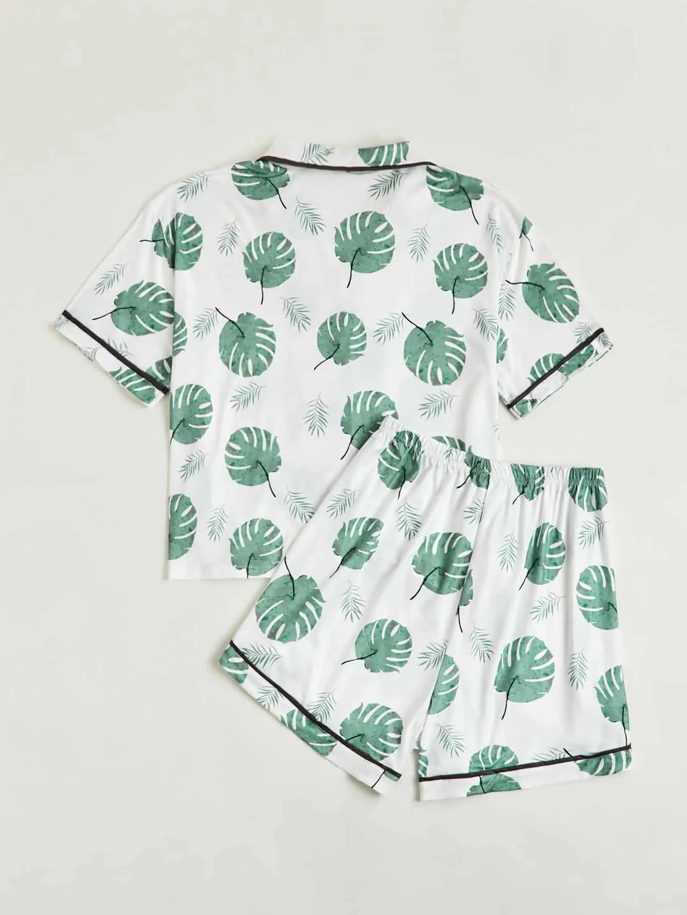 بيجامة صيفية نسائية من الحرير الجليدي بمقاسات كبيرة