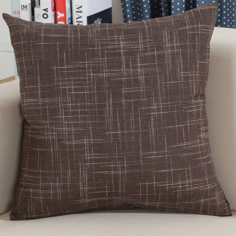 وسادة أريكة من الكتان بتصميم عصري بسيط