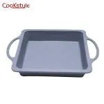قالب سيليكون مربع من Cookstyle من السيليكون عالى الجودة آمن صحيا 100%   صوانى للعجين والخبز والشوكولاته