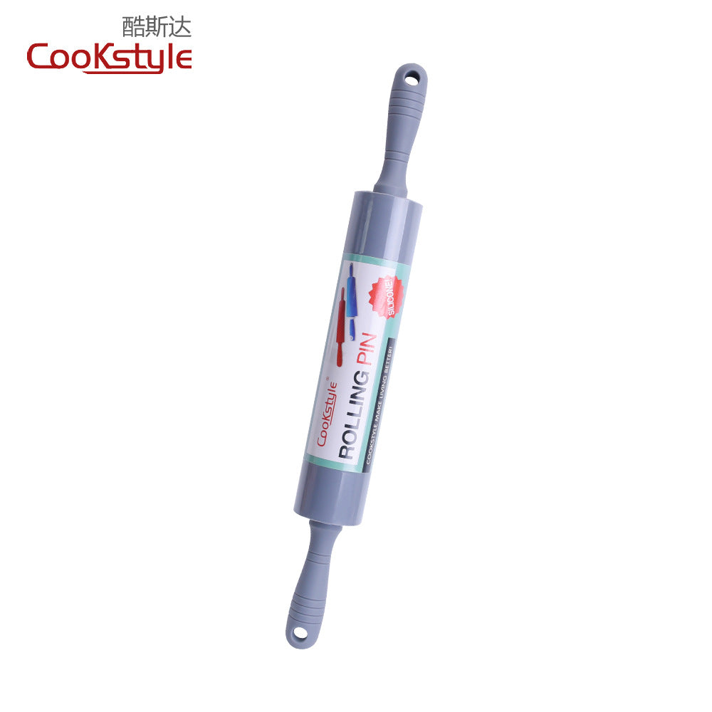 نشابه سيليكون من cook style  بمقبض خشب زان عالى الجودة