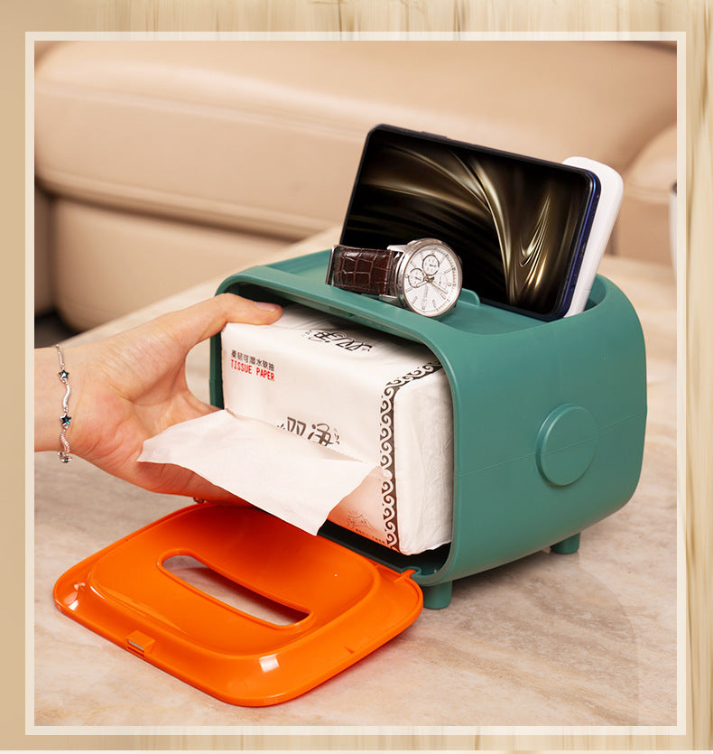 صندوق مناديل سطح المكتب متعدد الوظائف