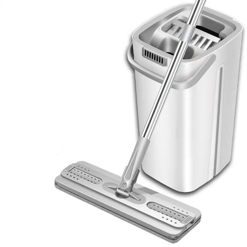 ممسحة منزلية مستطيلة مع دلو، ممسحة قابلة للدوران 360 درجة