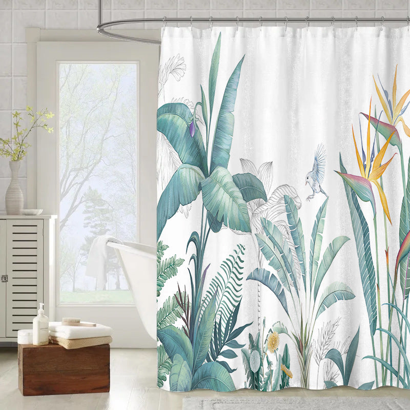 ستارة حمام بتصميم عصرى وراقى بألوان ساحرة، من مادة مقاومة للماء