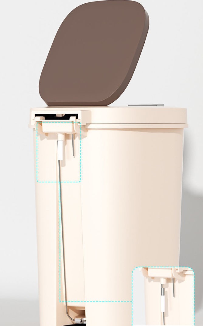 سلة مهملات ذات سعة كبيرة 20 لتر للحمام والمطبخ، سلة مهملات سهلة الفتح