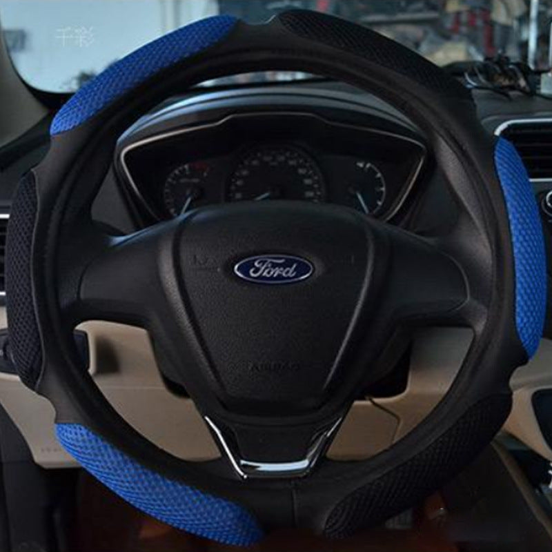 غطاء عجلة قيادة السيارة قابل للتهوية وممتص للعرق