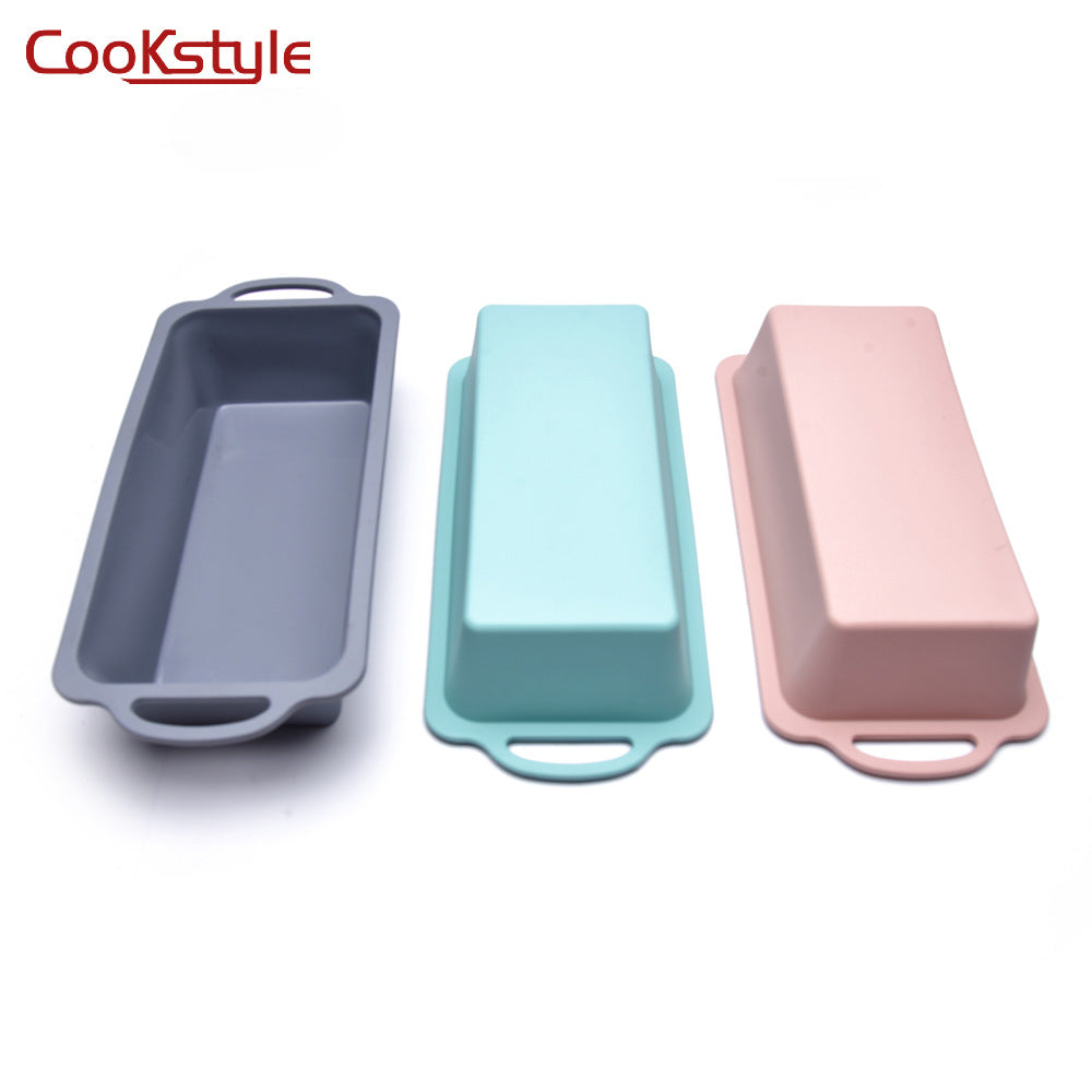 قالب كيك مستطيل من cook style من السيليكون ثلاثي الأبعاد للعجين والخبز والشوكولاته