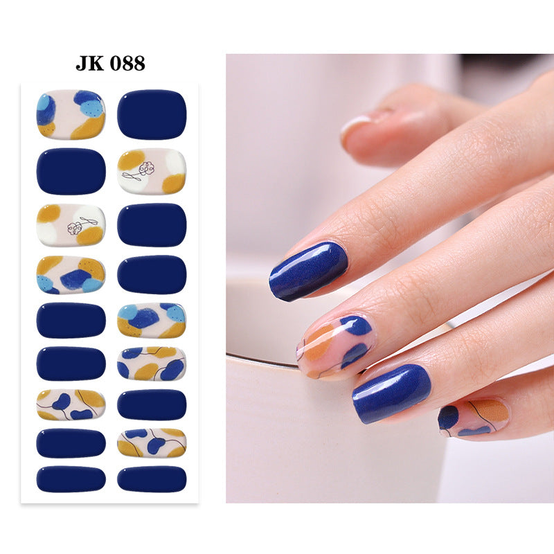 شرائط أظافر جل شبه معالجة بألوان مختلفة، لفائف جل للأظافر، سهلة التطبيق والإزالة لمانيكير بجودة الصالون، تعمل مع أي مصابيح أظافر