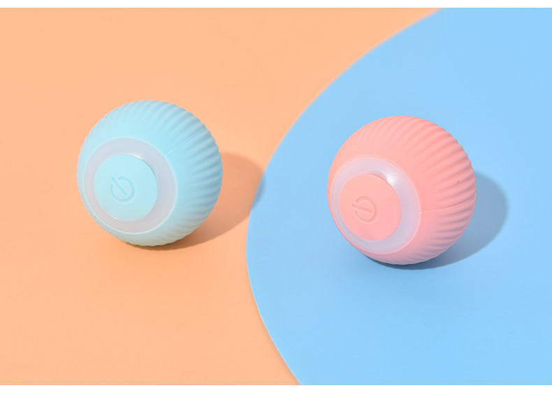 لعبة كرة تفاعلية للقطط، أحجية كرة متحركة تلقائية ذكية في الأماكن المغلقة لتبديد الملل، شحن USB مع ضوء، هدية ممتعة للقطط