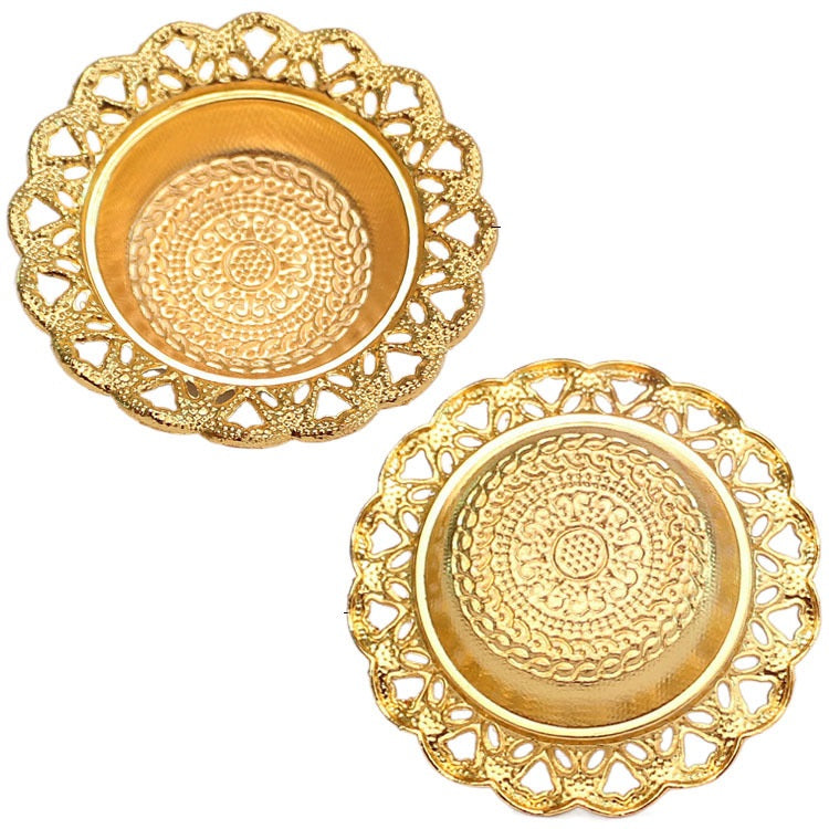 مبخرة على الطراز العربي الفاخر بجوف ذهبي تقليدي