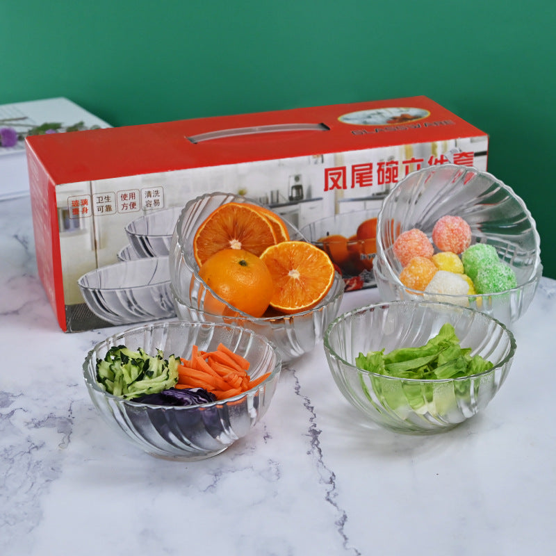 أوعية زجاجية صغيرة لتحضير الوجبات من 6 بولات، أوعية زجاجية شفافة لتقديم الحلوى والمكسرات، للمطبخ لتحضير السلطة والحلوى