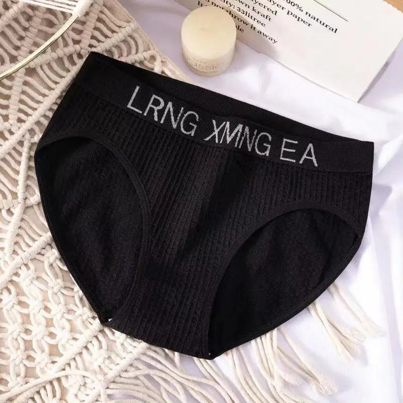 ملابس داخلية رياضية نسائية عالية الجودة من القطن الناعم قابلة للتنفس متوسطة الخصر