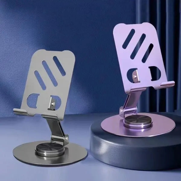 حامل موبايل قابل للدوران 360 درجة حامل معدني قابل للطي