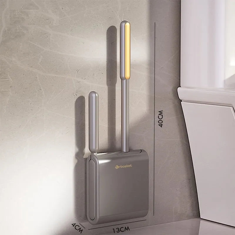 فرشاة المرحاض المثبتة على الحائط مزيل البقع أداة تنظيف منزلية سلسة لبلاط الحمام و الطوب و حوض الإستحمام والمرحاض