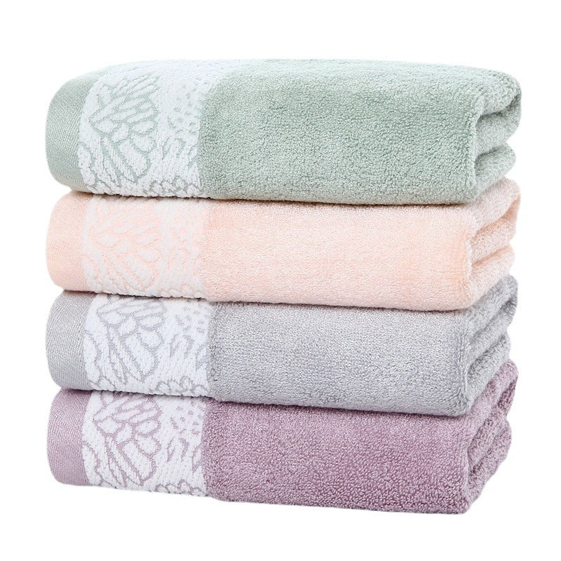 فوطة قطن، ألوان مختلفة شكل منقوش، ناعمة الملمس، عالية الجودة، مقاس 74 سم × 34 سم