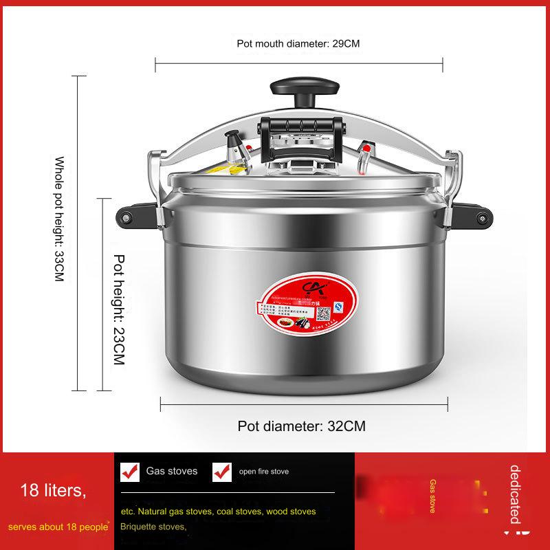 حلة ضغط ، تصميم آمن ومتين، فضي، بأحجام مختلفة