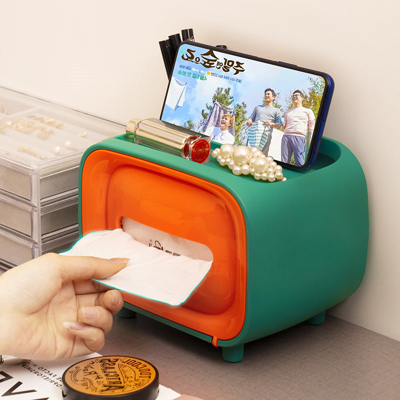 صندوق مناديل سطح المكتب متعدد الوظائف