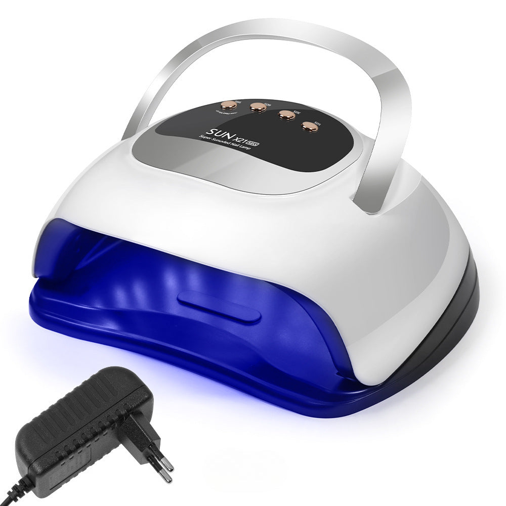 جهاز مجفف لطلاء الأظافر بقوة فائقة Sun X21 Max عالي الطاقة 72 LEDS سريع المعالجة ومجفف إستشعار تلقائي ومصباح UV LED لتجفيف طلاء الأظافر الجل