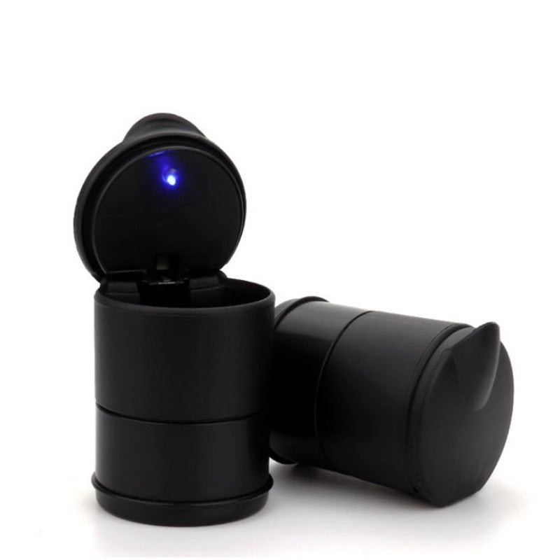 طفاية سجائر السيارة المحمولة مع غطاء LED