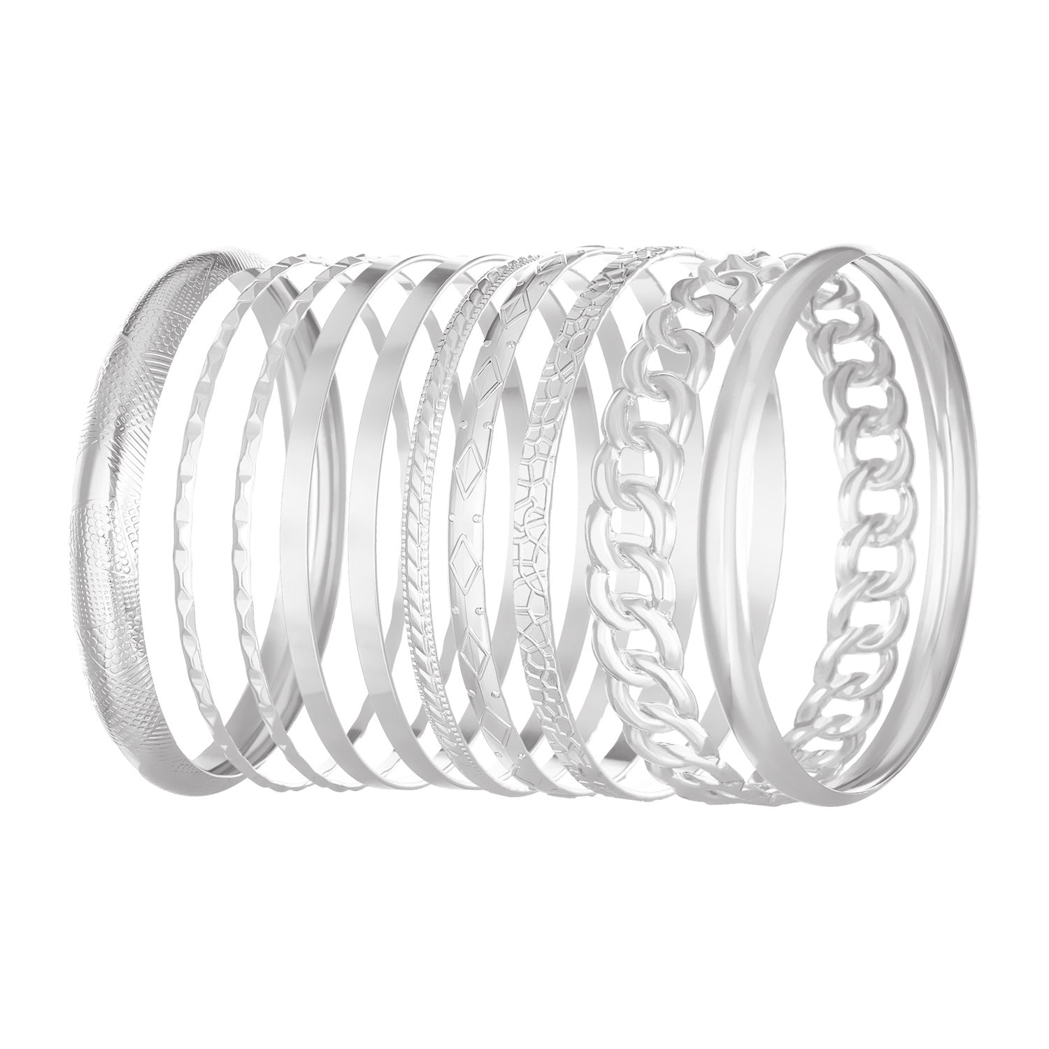 أساور من أجود أنواع الستانليس ستيل الغير قابل للصدأ، أساور فاخرة متعددة، للسيدات