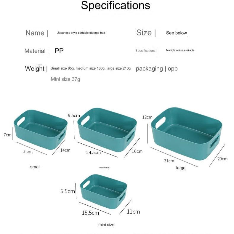 علبة تخزين مكتبية بلاستيكية واحدة للمستحضرات التجميلية أو إمدادات المطبخ أو الوجبات الخفيفة